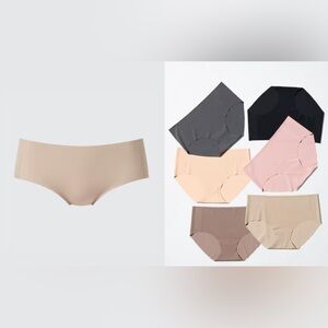 NWT Uniqlo AIRism Seamless Low rise Seamless beige Briefs Hiphugger Underwear XS